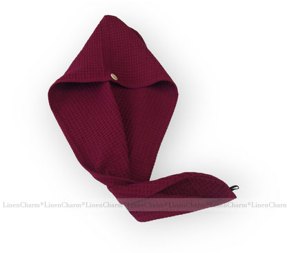 Bordo hair towel on a white background