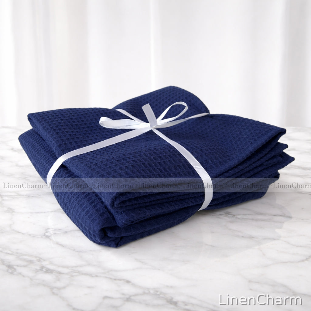 Cotton Waffle Towel – Lightweight Beach Bath & Sauna Towel - Colors 70 x 200 cm / 28 x 78"