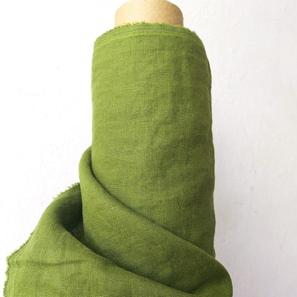 Linen fabric by metre, Soft linen fabric, Moss linen fabric