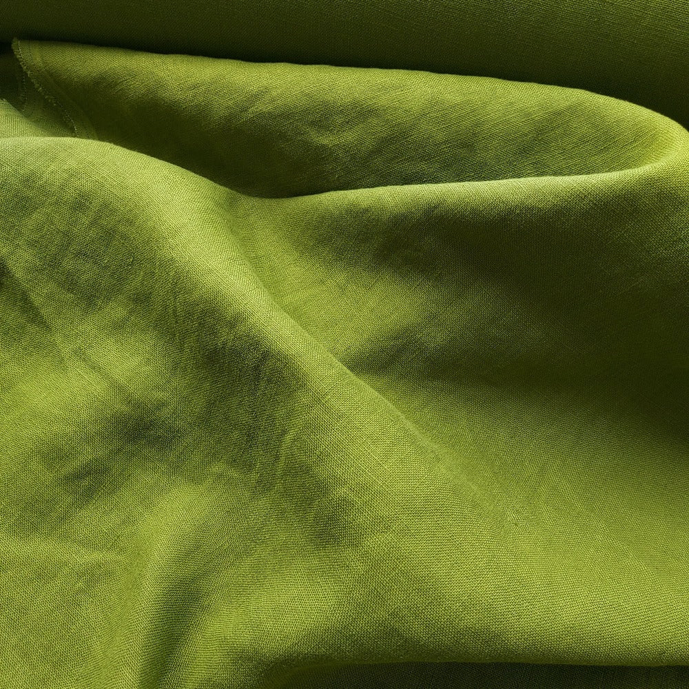 Linen fabric by metre, Soft linen fabric, Moss linen fabric