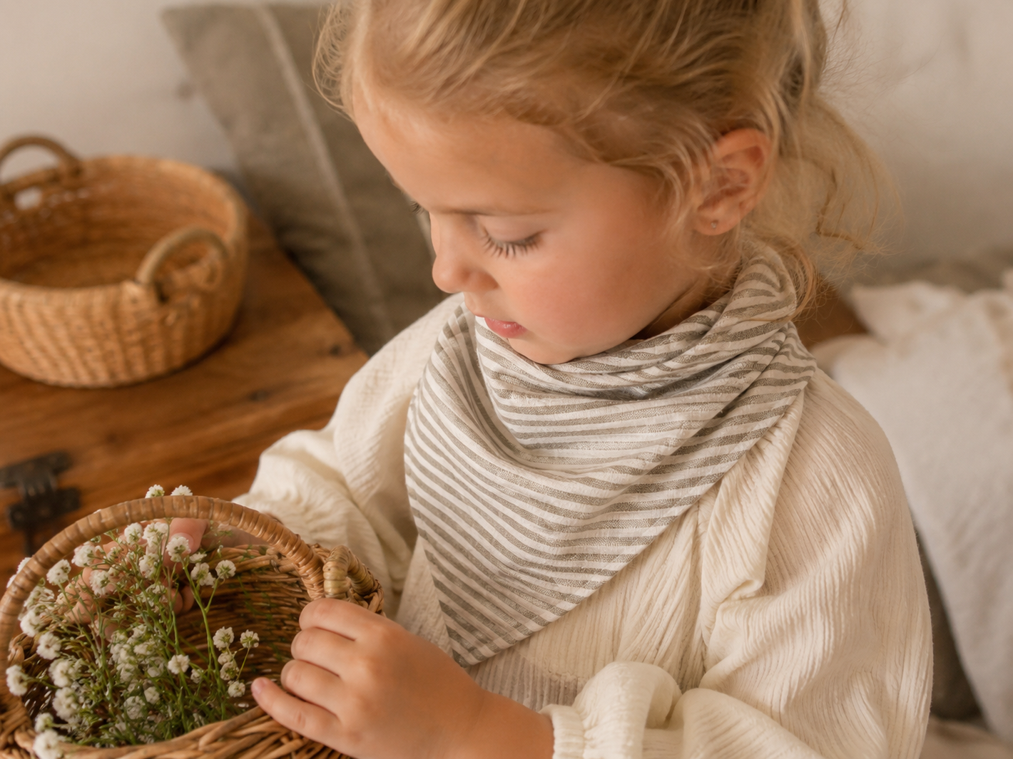 Linen Bandana on Child