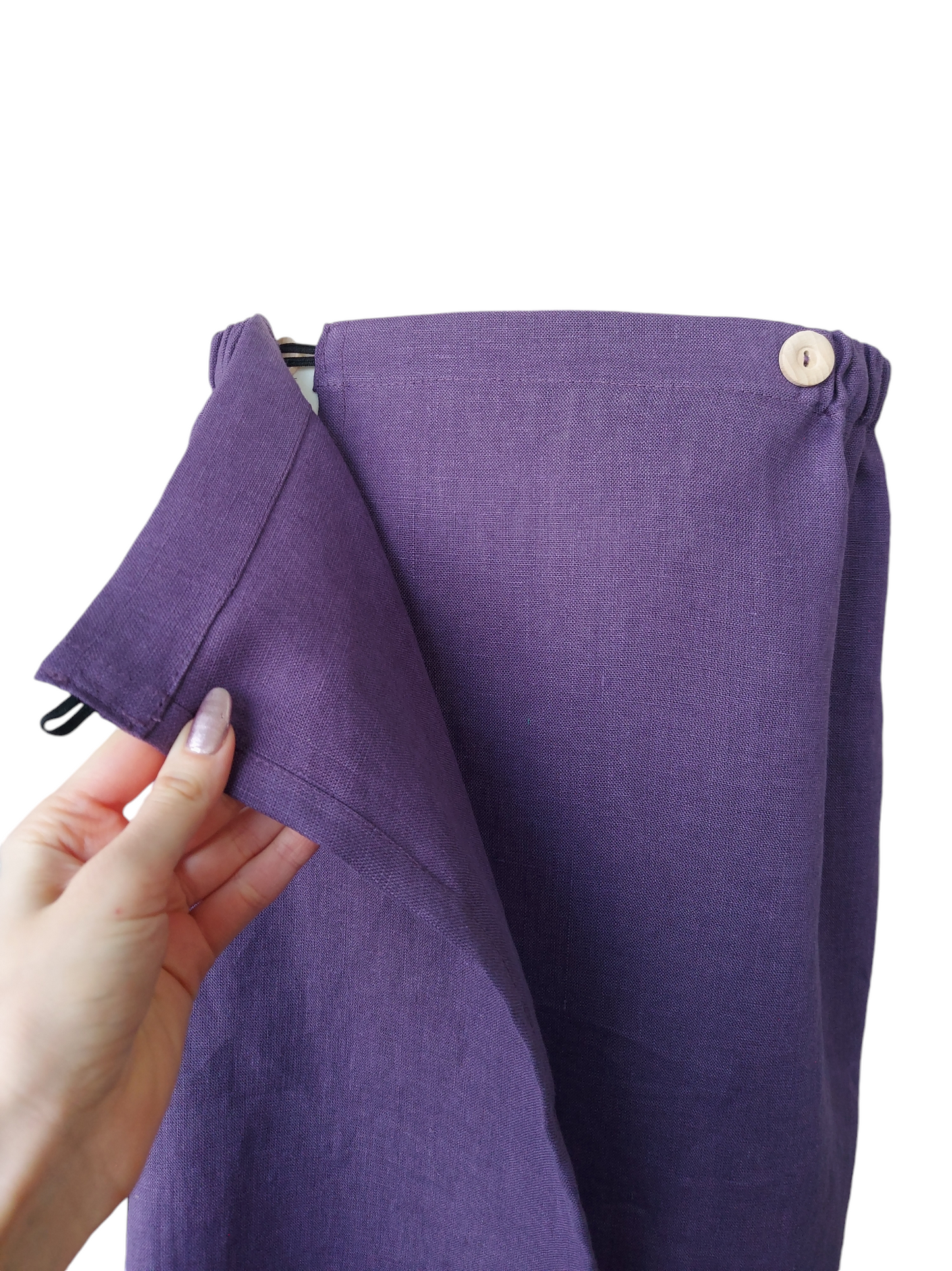 Linen Towel Wrap for Women, Sauna Pareo Wrap, Towel Wrap, Eggplant Purple