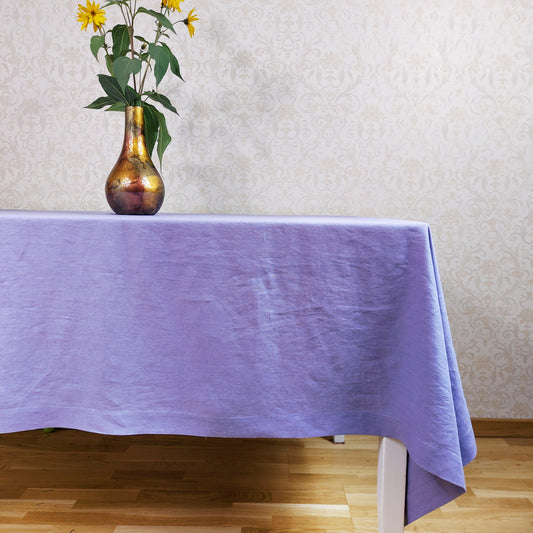 Linen tablecloth, Lavender