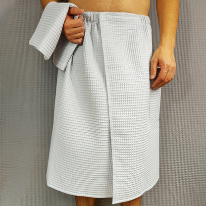 Set Wrap Towel + Hand Towel, Sauna Skirt Wrap