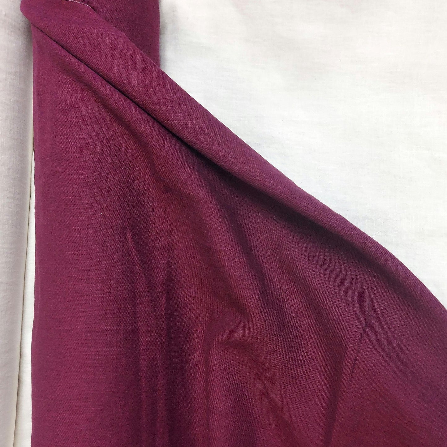 Linen fabric by metre, Soft linen fabric, Plum linen fabric