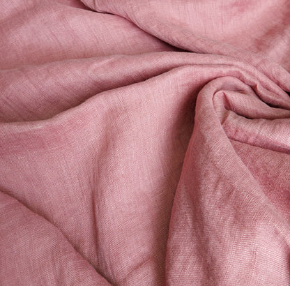 Close-up of pink fabric with folds