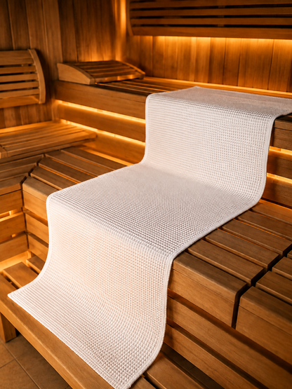 Cotton Waffle Sauna Towel – 70×200 cm