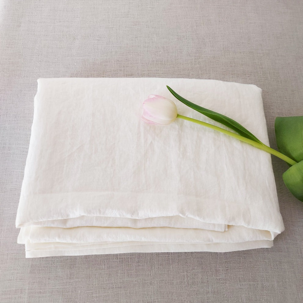 Linen flat sheet, bed sheet 