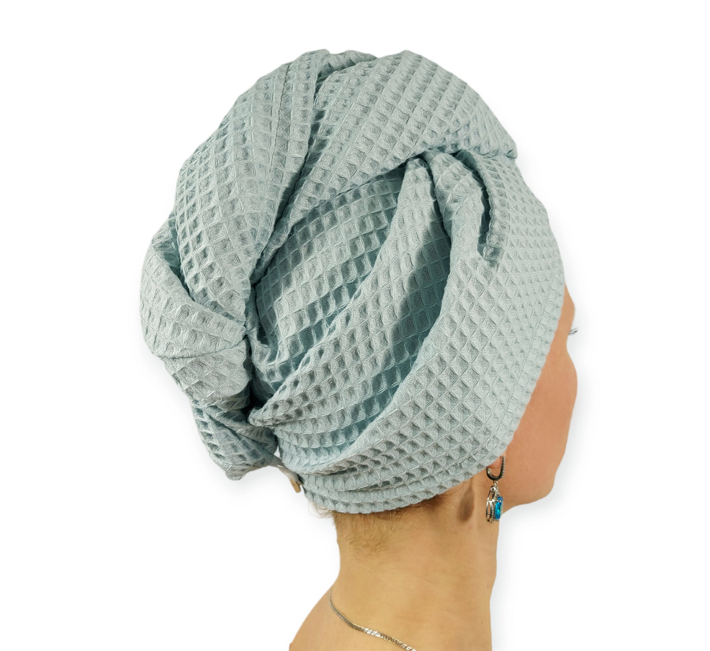 Hair Drying Turban, Women’s Soft Turban, Head Cover, Head Wrap, Hair Drying Towel Wrap, Hair Turban for Wet Hair, Sage