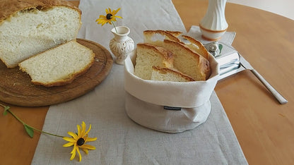 Bread bag, Natural linen bread basket, Linen bowl, Linen bag for sweets, Bag for bakery