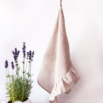 Linen tea towel, linen hand towel, natural linen towel, ecru linen tea towel, organic linen towels, LinenCharm