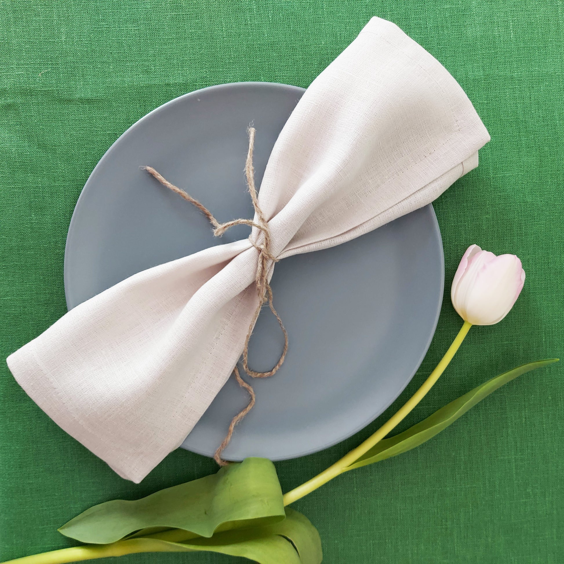 Linen grey napkins Linencharm