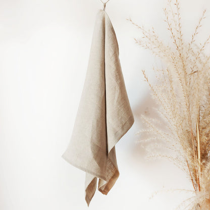 Stonewashed Linen tea towel, linen hand towel, soft linen towels