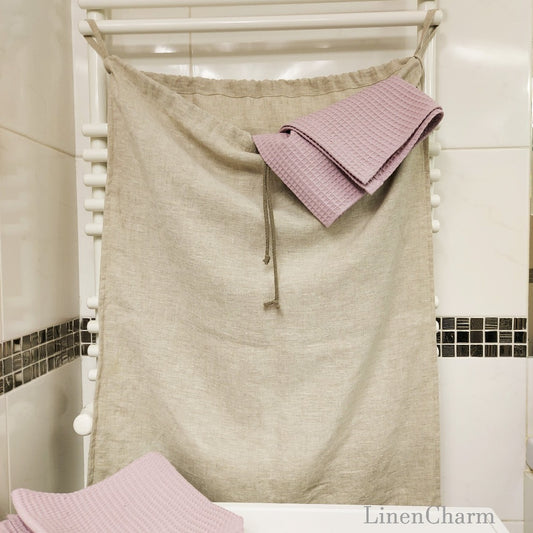 Natural Linen laundry bag 