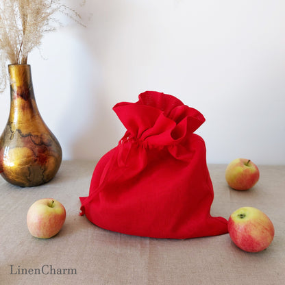 Organic linen bag, 10 Colors