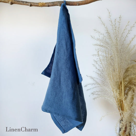 Stonewashed Linen tea towel, linen hand towel, soft linen towels, LinenCharm